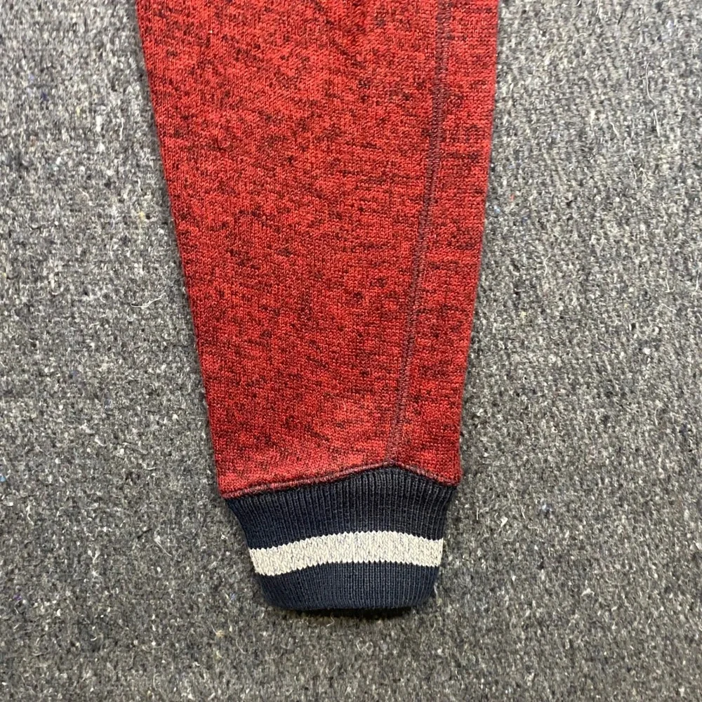 American Eagle Joggers Sz XS Mens Red Marled Skater Striped Cuffs Sweatpants